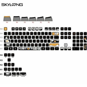 SKYLOONG ГК7, 120 шт. Механический Клавиатура, колпачки для ключей, набор, темная сказочная тема, колпачок для пудинга
