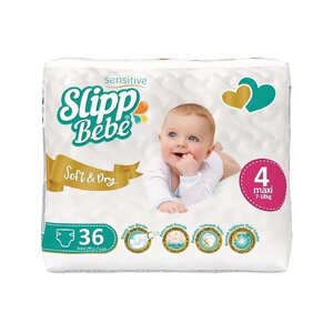 SLIPP BEBE подгузники для детей TWIN № 4 36.0