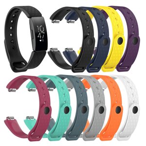 Смарт-часы Bakeey с Т-образной пряжкой 3D Шаблон Многоцветный сменный ремешок Стандарты для Fitbit Inspire / Inspire HR