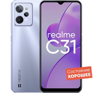 Смартфон realme C31 32GB Серебристый "Хорошее состояние"