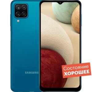 Смартфон Samsung Galaxy A12 2021 64GB Синий "Хорошее состояние"