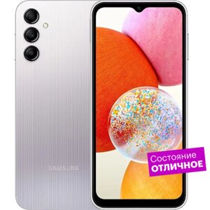 Смартфон Samsung Galaxy A14 64GB Серебристый "Отличное состояние"