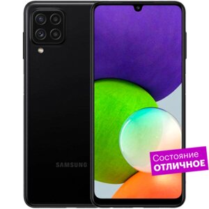 Смартфон Samsung Galaxy A22 128GB Черный "Отличное состояние"