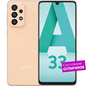 Смартфон Samsung Galaxy A33 5G 128GB Персиковый "Отличное состояние"