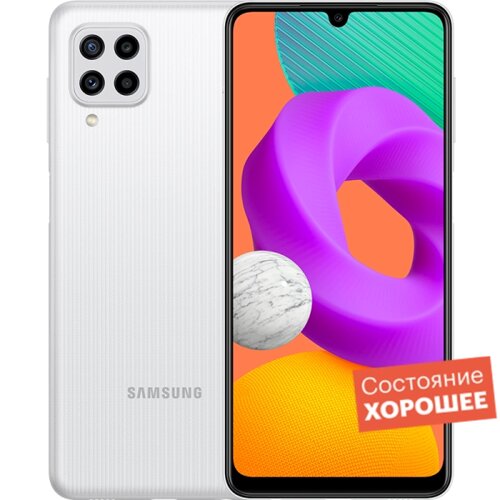 Смартфон Samsung Galaxy M22 128GB Белый "Хорошее состояние"