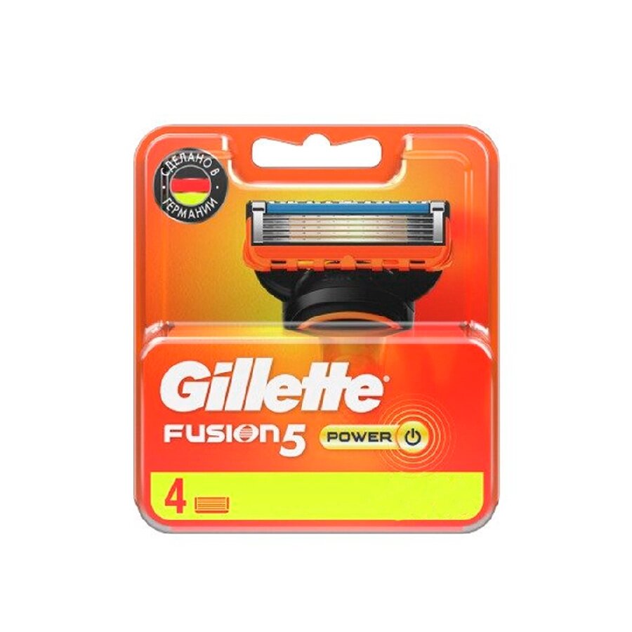 Сменные кассеты для бритья Gillette Fusion5 Power (4 шт) от компании Admi - фото 1