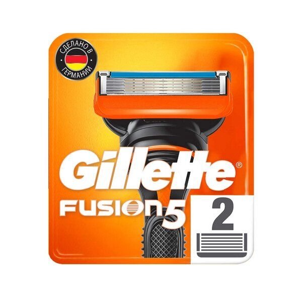 Сменные кассеты Gillette (Жиллетт) Fusion5, 2 шт. от компании Admi - фото 1