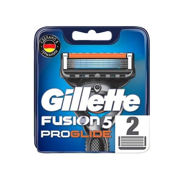 Сменные кассеты Gillette (Жиллетт) Fusion5 ProGlide, 2 шт. от компании Admi - фото 1
