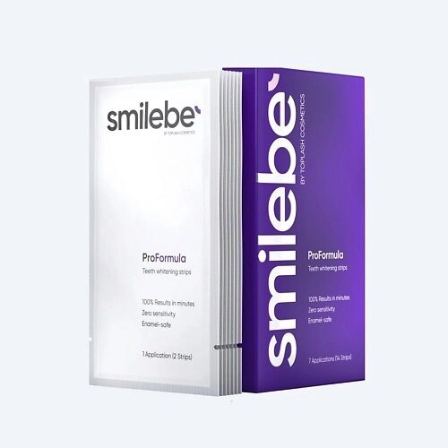 Smilebe BY toplash отбеливающие полоски proformula 14.0