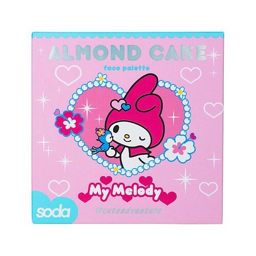 SODA Палетка для лица ALMOND CAKE #cuteadventure от компании Admi - фото 1