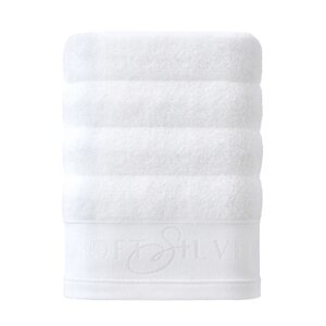 SOFT SILVER Антибактериальное махровое полотенце для тела, 70х140 см. Цвет: Альпийский снег»белый)