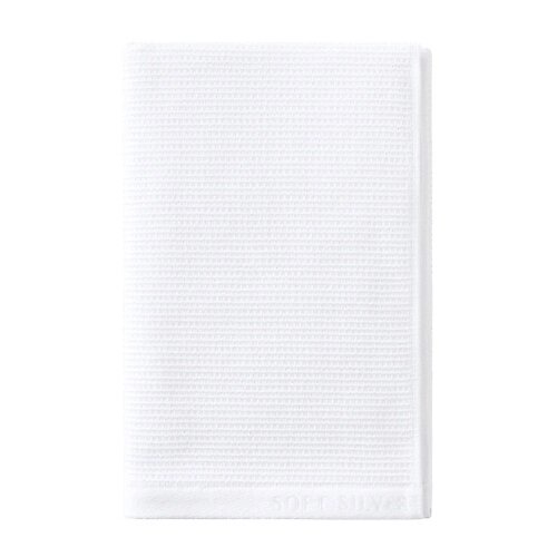 SOFT SILVER Антибактериальное махровое полотенце для тела с массажным эффектом, 65х140 см. Цвет: «Альпийский снег» (белый) от компании Admi - фото 1