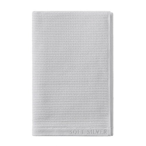 SOFT SILVER Антибактериальное махровое полотенце для тела с массажным эффектом, 65х140 см. Цвет: «Благородное серебро» (серый) от компании Admi - фото 1