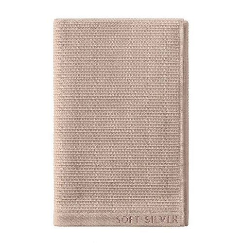 SOFT SILVER Антибактериальное махровое полотенце для тела с массажным эффектом, 65х140 см. Цвет: «Песчаный берег» (бежевый) от компании Admi - фото 1