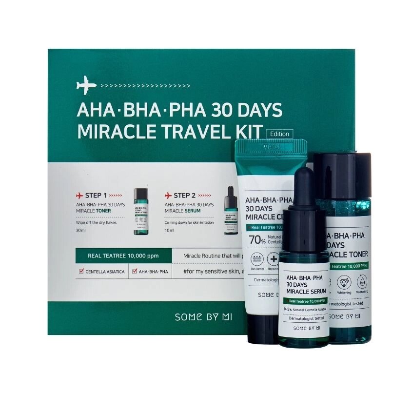 SOME BY MI Дорожный набор AHA-BHA-PHA 30 Days Miracle Travel Kit от компании Admi - фото 1