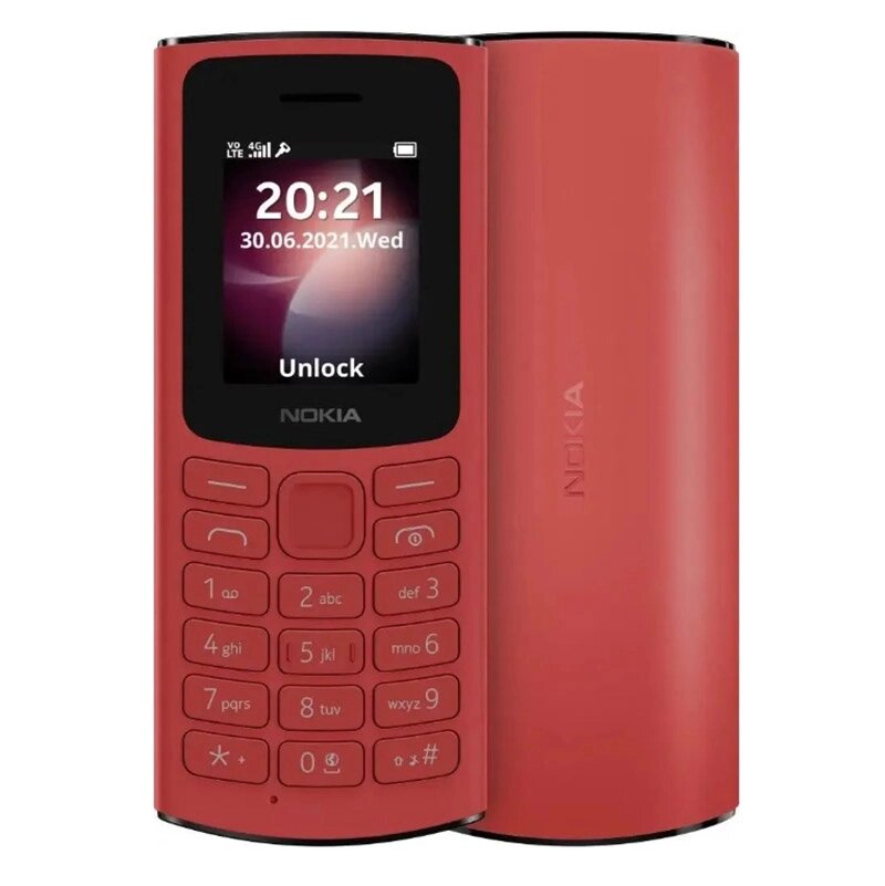Сотовый телефон Nokia 106 DS (TA-1564) Red от компании Admi - фото 1