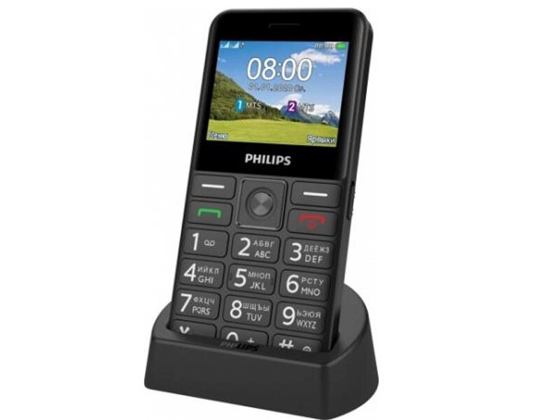 Сотовый телефон Philips Xenium E207 Black от компании Admi - фото 1