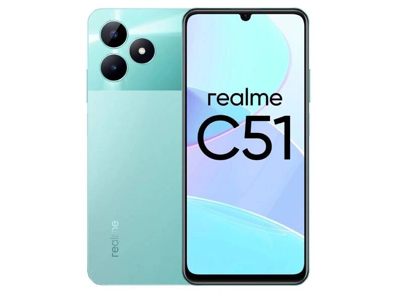 Сотовый телефон Realme C51 4/64Gb LTE Green от компании Admi - фото 1