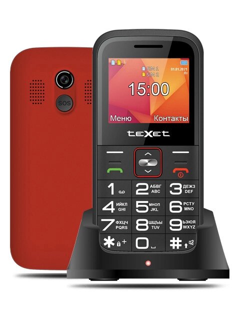 Сотовый телефон teXet TM-B418 Red от компании Admi - фото 1