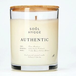 SOUL HYGGE Ароматическая свеча AUTHENTIC с хлопковым фитилем 225