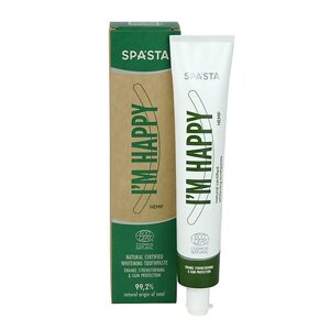 SPA*STA Натуральная зубная паста I'M HAPPY Enamel strengthening & Gum Protection Ecocert 75