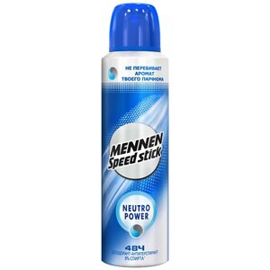 SPEED STICK Дезодорант мужской антиперспирант спрей Mennen Neutro Power 150.0