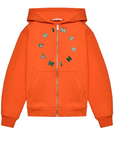 Спортивная куртка с лого, оранжевая MARNI