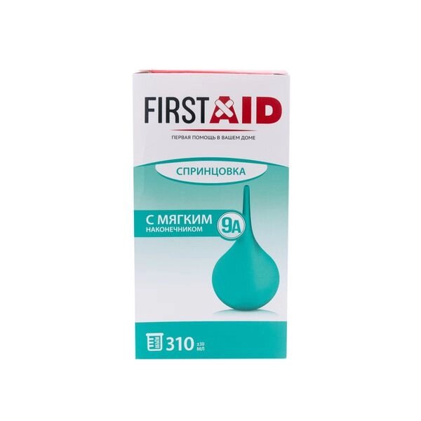 Спринцовка А9 пластизольная с мягким наконечником First Aid/Ферстэйд 310мл от компании Admi - фото 1