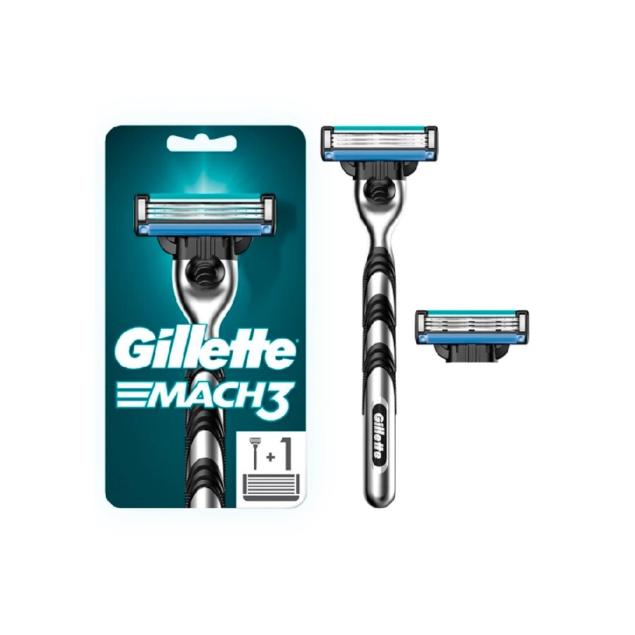 Станок для бритья Gillette Mach3 (2 кассеты) от компании Admi - фото 1