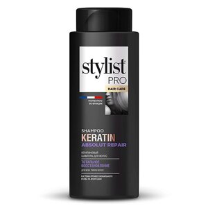 STYLIST PRO Кератиновый шампунь для волос тотальное восстановление 280