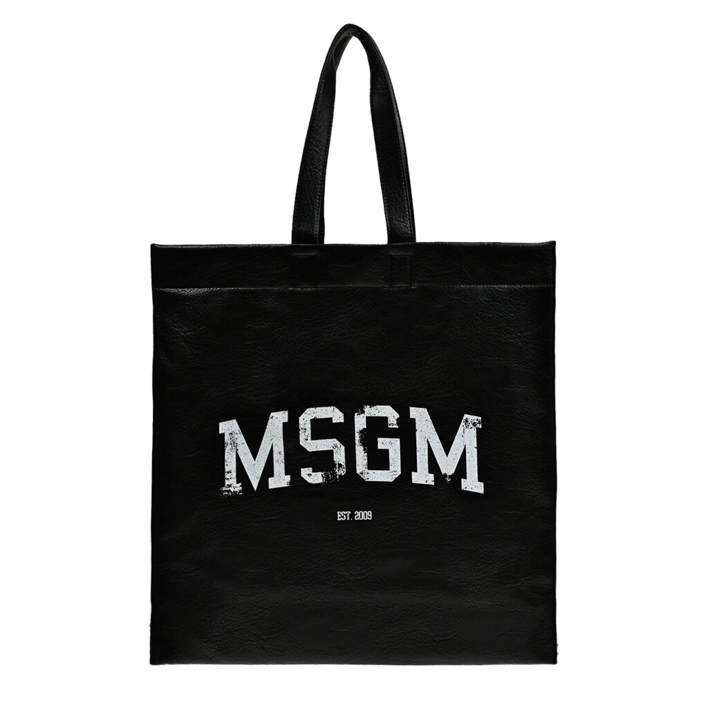 Сумка-шоппер с логотипом, черная MSGM от компании Admi - фото 1