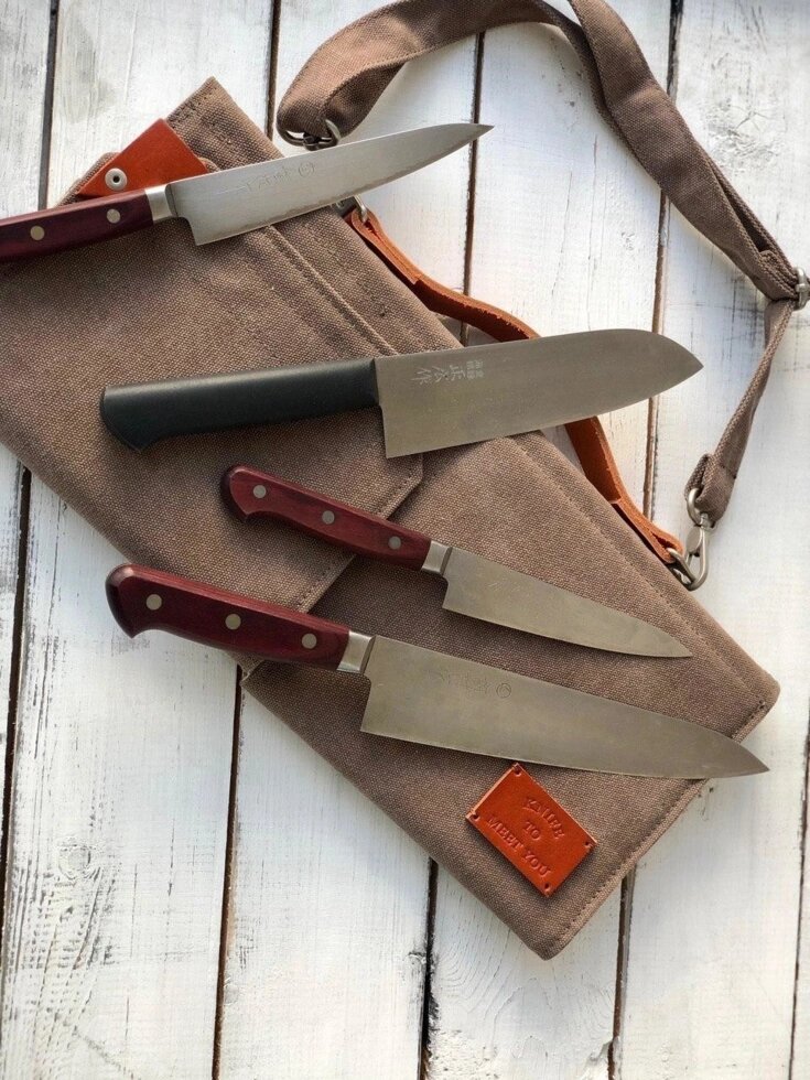 Сумка (скрутка) для 4 кухонных ножей Knife to meet you BAG-QUATTRO от компании Admi - фото 1