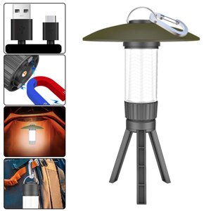 Светодиодный многофункциональный Кемпинг светильник с Магнит Крюк Карабин портативный На открытом воздухе теплый свет ат