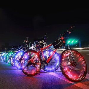 Светодиодный фонарь для велосипеда Крышка клапана Мигающие огни Фонари для колес — горный велосипед MTB Велоспорт Водоне