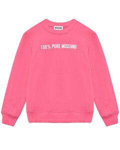 Свитшот с принтом 100% Pure Moschino, розовый