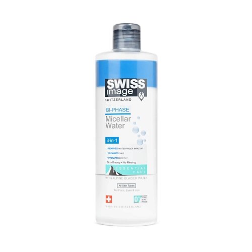 SWISS IMAGE Двухфазная мицеллярная вода для очищения кожи лица 3 в 1 400.0