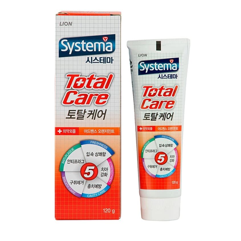 SYSTEMA Зубная паста комплексный уход со вкусом апельсина "Systema total care" от компании Admi - фото 1