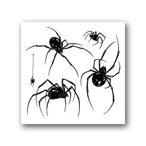 TATTS Переводная тату Spiders 10*10см