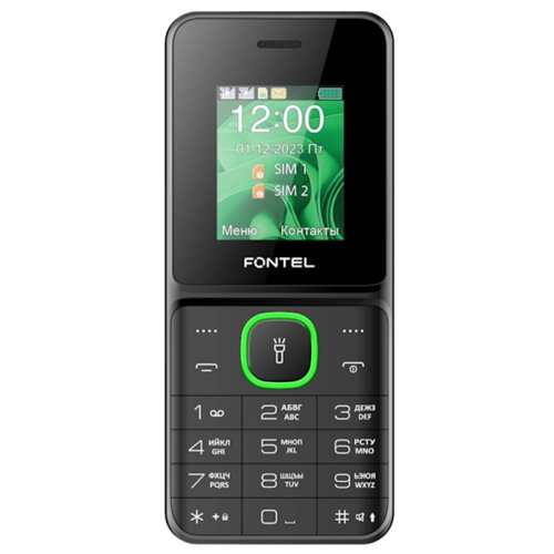 Телефон Fontel FP210 Черно-зеленый