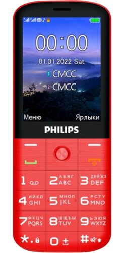 Телефон Philips Xenium E227 Красный