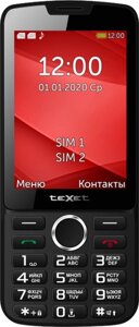 Телефон Texet TM-308 Черно-красный