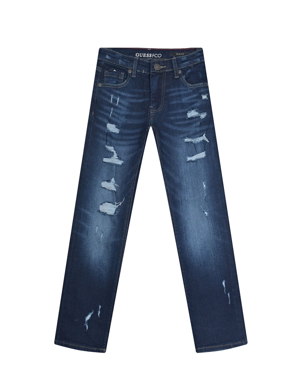 Темно-синие джинсы с разрезами Guess от компании Admi - фото 1