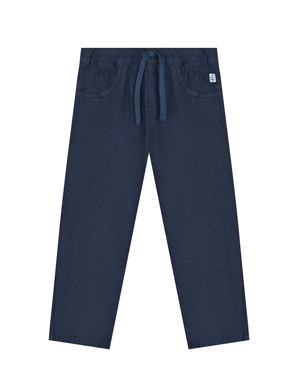 Темно-синие льняные брюки IL Gufo от компании Admi - фото 1