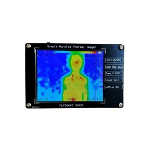 Тепловизор DIY Перезаряжаемый инфракрасный сканер камера MLX90640 для электронного оборудования для технического обслужи