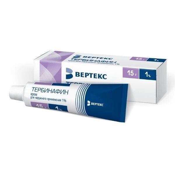Тербинафин-Вертекс крем для наружного применения 1% 15г от компании Admi - фото 1