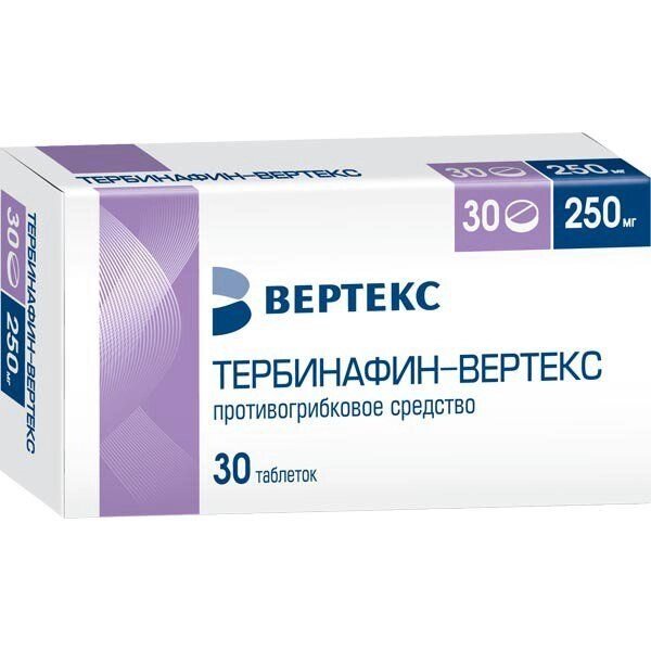 Тербинафин-Вертекс таблетки 250мг 30шт от компании Admi - фото 1