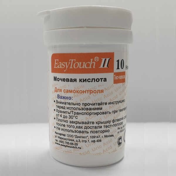 Тест-полоски для самоконтроля мочевой кислоты Easy Touch/Изи Тач 25шт (SU103-25) от компании Admi - фото 1