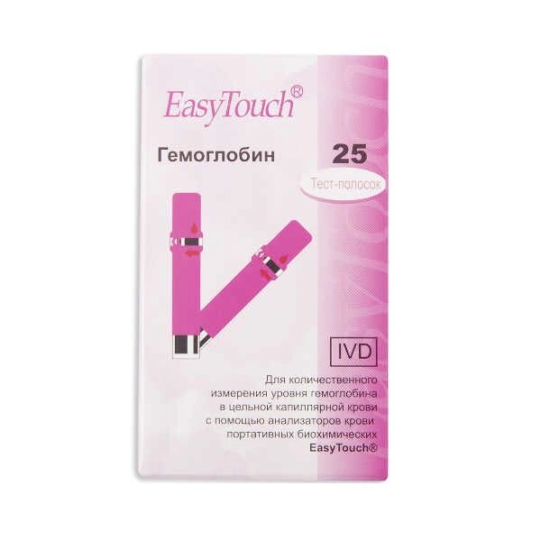 Тест-полоски Гемоглобин Easy Touch/Изи Тач 25шт от компании Admi - фото 1