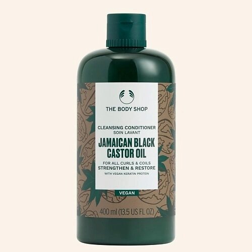 THE BODY SHOP Очищающий питательный кондиционер Jamaican Black Castor Oil для кудрявых волос 400