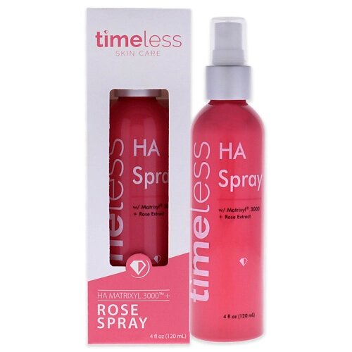 TIMELESS Спрей для лица и тела увлажняющий HA Matrixyl 3000 с экстрактом розы Rose Spray